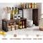 Organisateur de comptoir de cuisine, étagère à épices à 2 niveaux, tablette d'armoire réglable, tablette de coin pour cuisine, garde-manger, station de café, empilable, extensible-131098271