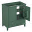 Meuble-lavabo de salle de bain sans lavabo, base seulement, armoire de salle de bain multifonctionnelle avec portes et tiroir, cadre solide et panneau de fibres à densité moyenne