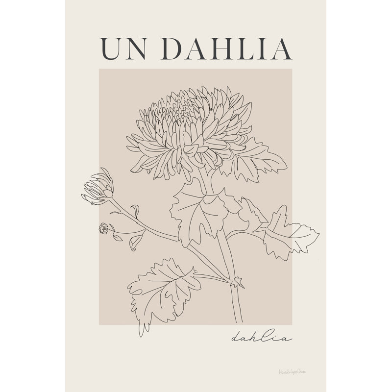 «Lajevit French Flower», affiche I sur toile par Mercedes Lopez, impression Charro, H 12 po x l 8 po