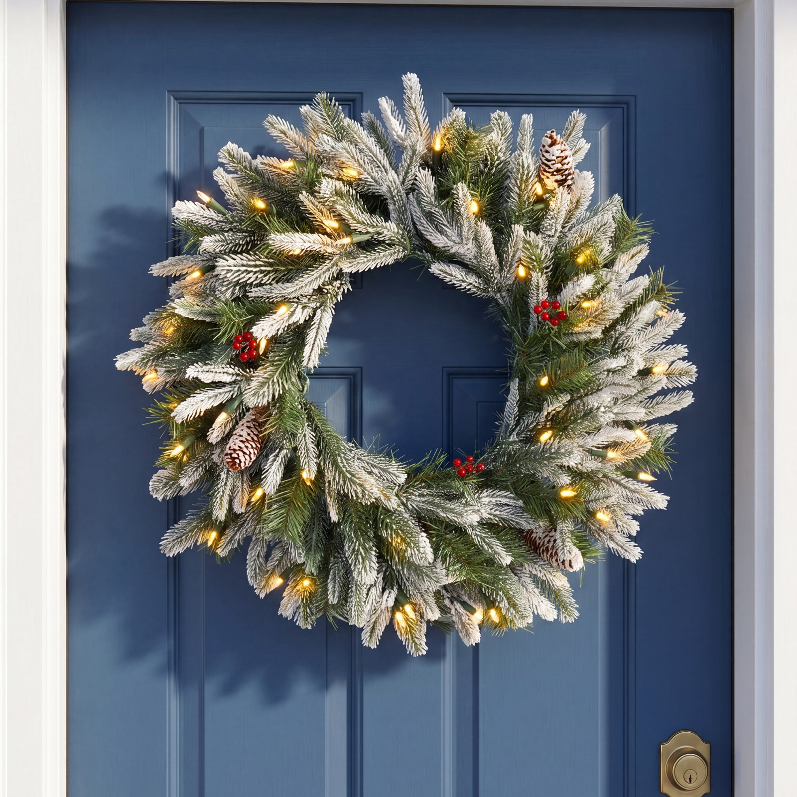 24'' Lighted Wreath