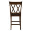 Tabouret de bar et de comptoir en X avec dossier en X-320681286