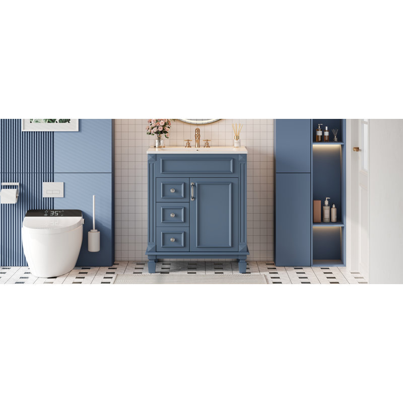 Meuble-lavabo 24 po avec lavabo en céramique