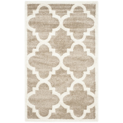 Ammundsen Geometric Wheat / Beige Area Rug