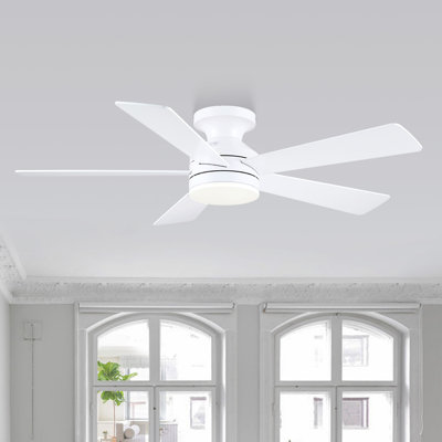 Ventilateur de plafond à profil bas de 46 po avec télécommande / télécommande