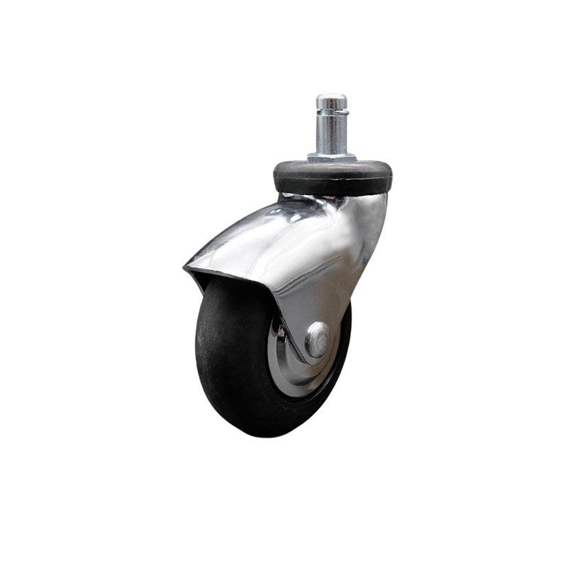 Grip Ring Stem Caster, Bright Chrome