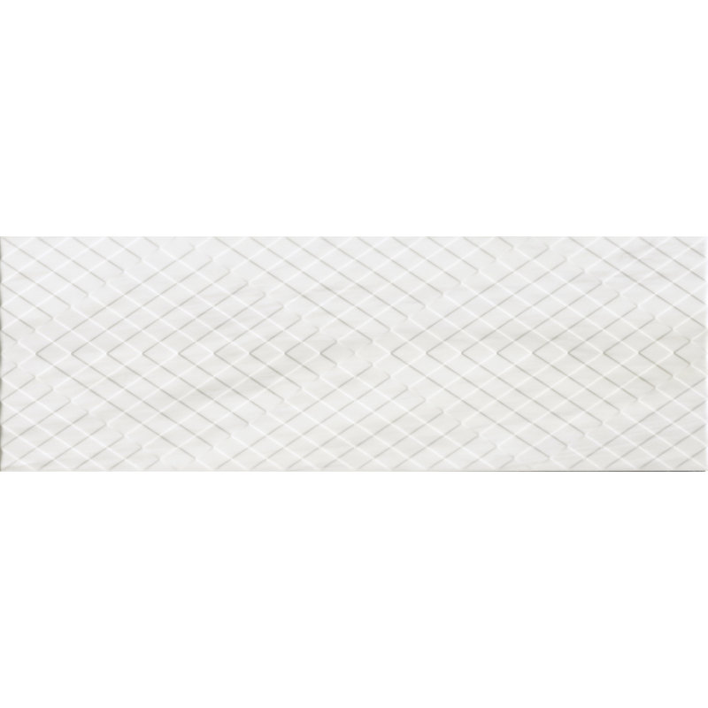 Castle Diamond Series 13" x 39" Ceramic Stone Look Wall Tile, Pearl