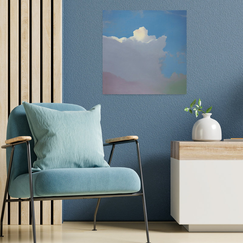 Sundae, paysage abstrait contemporain, art naturel, 18" H x 18" W