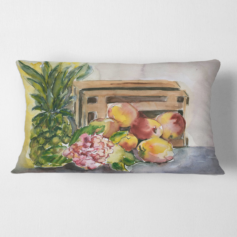 Coussin Rectangle, Vintage Fruits V - Farmhouse