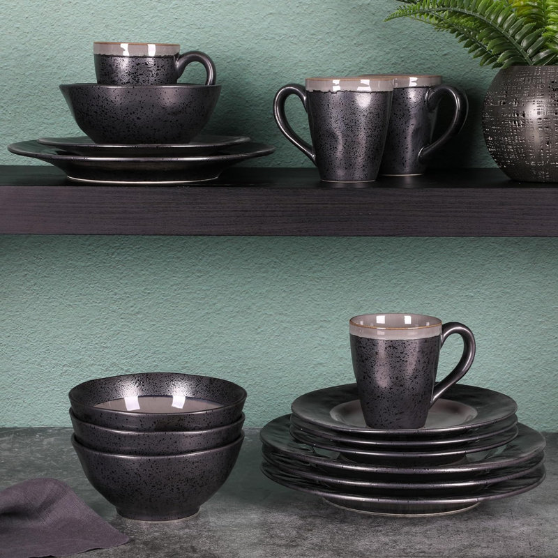 Gibson Elite Dragonstone 16-Piece Dinnerware Set