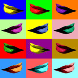 Modern Lips Print by Christopher Kennedy