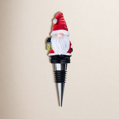 Gnome Santa Wine Stopper