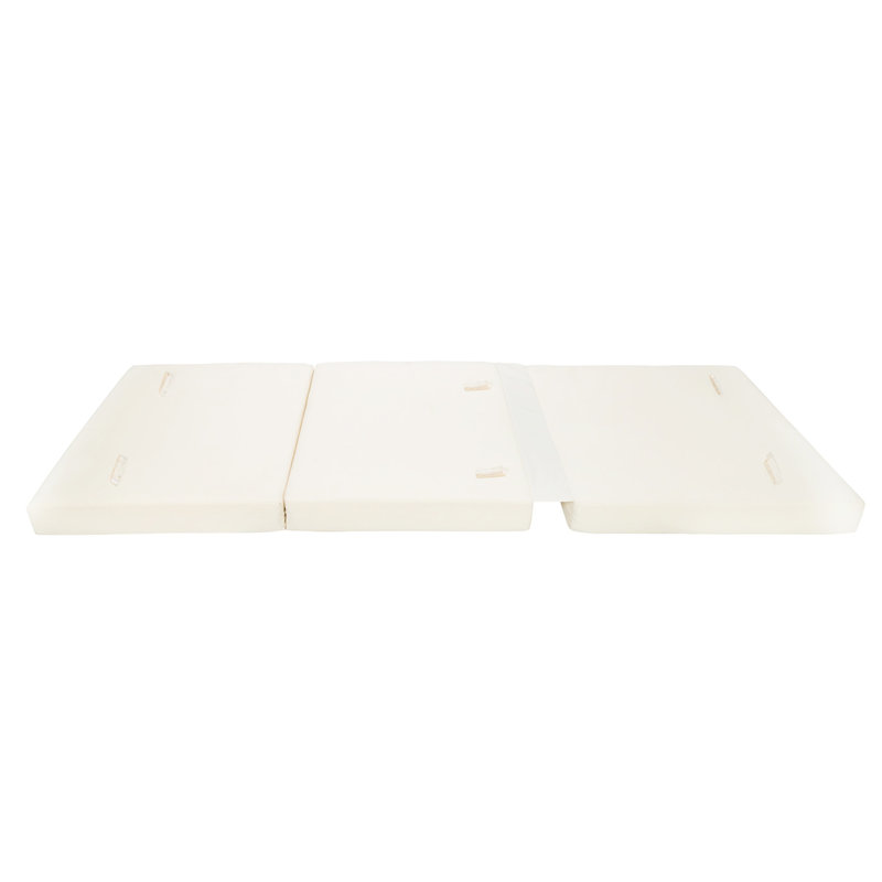 / Chaise Lounge Cushion - Three Folds Style. To Wind And , Foam Lined. 27.25"W X 77.99"D 3.96"H, Cream  Three Folds . Water-, Lined For Long Time Sitting.