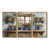 Toile avec cadre flottant or