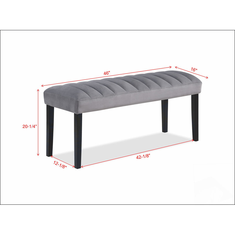 1 pièce banc salle à manger velours tissu tissu d'ameublement cuisine salle à manger meubles en bois