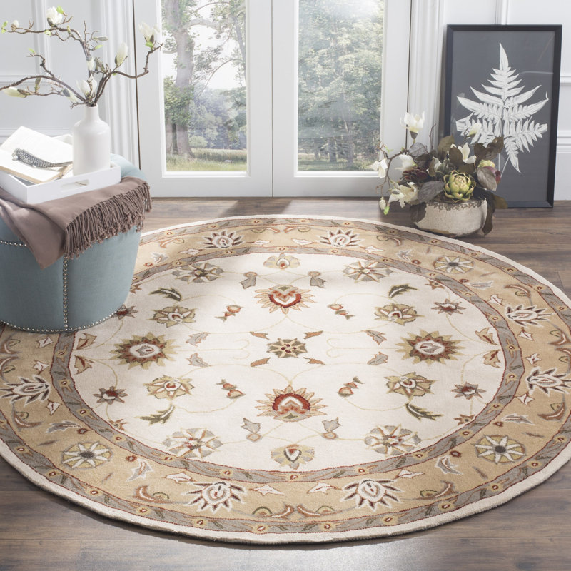 Brickhill Total Performance Hand Hooked Performance Oriental Rug, Round 8'