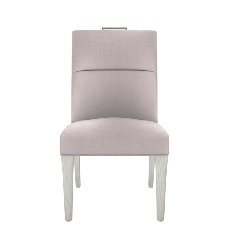 Thom Filicia Home Fabric Tight Back Side Chair, Casa Blanca, Nadia Linen