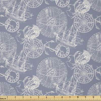Degraaf Sail Boats Wind in the Ocean Multi-Purpose Fabric