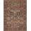Tapis gris / brun / rouge