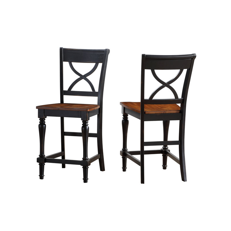 Iestyn Solid Wood Counter Stool
