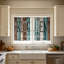 Kbndieu 2D Printed Kitchen Curtain Short Panels Washable Decorative Window Curtains for Kitchen