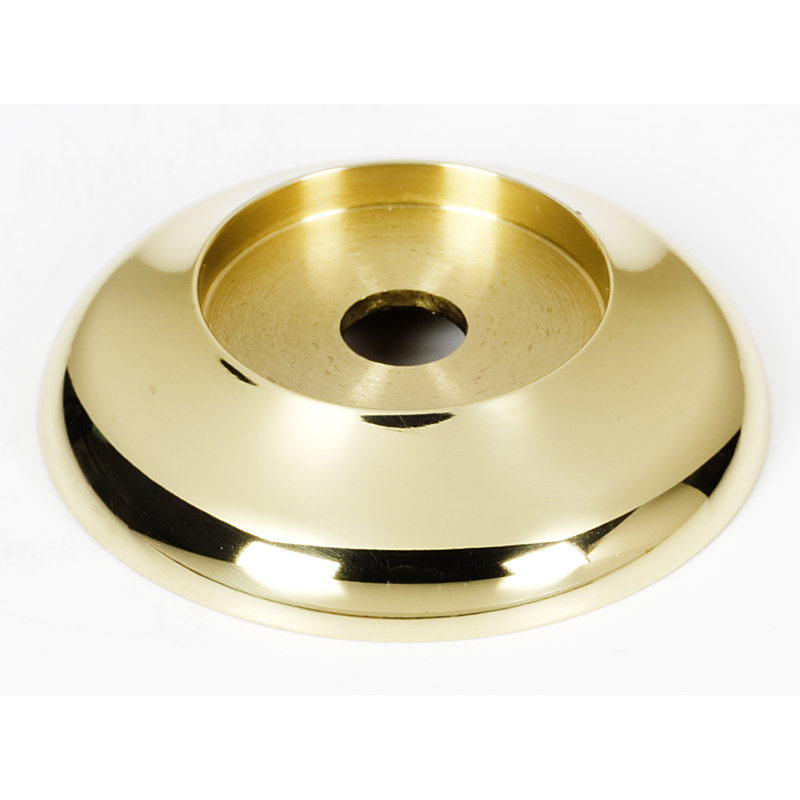 Metal Knob Backplate, Polished Brass