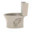 Toilette allongée deux pièces à double chasse 1,0 et 0,8 GPF TOTO® Drake® 1G® à double chasse allongée Dynamax Tornado Flush® avec CEFIONTECT®, os - CST746CUMFG # 03-40823854-40847519