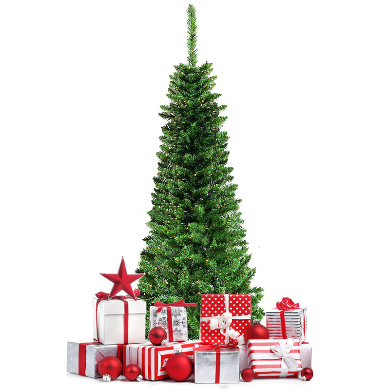 Lighted Artificial Christmas Tree, 135cm H