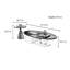 Table basse moderne et simple avec salon ovale-105839634