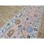 Tapis de couloir oriental rose noué à la main multicolore Oushak-1506201254
