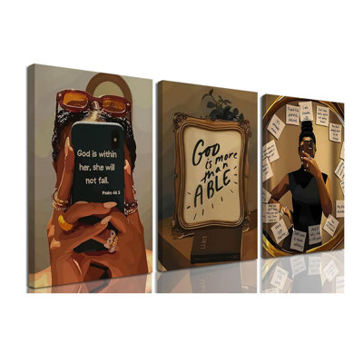3 Piece Wrapped Canvas Set