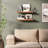 Miami 24" W x 8" D Floating Shelves Set with Invisible Wall Mount Brackets-97961214