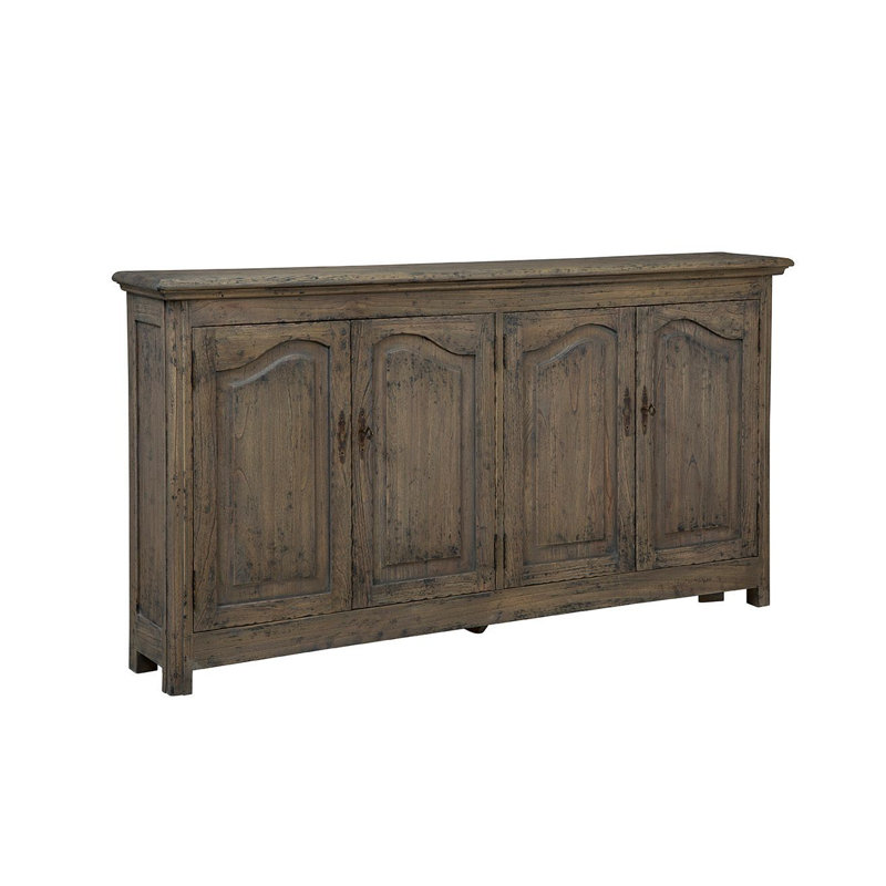 Cesarina 64" Wide Sideboard, Distressed Gray Brown