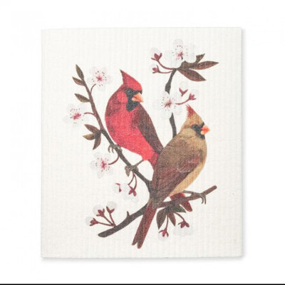 Torchon Cardinals & Cherry Blossoms