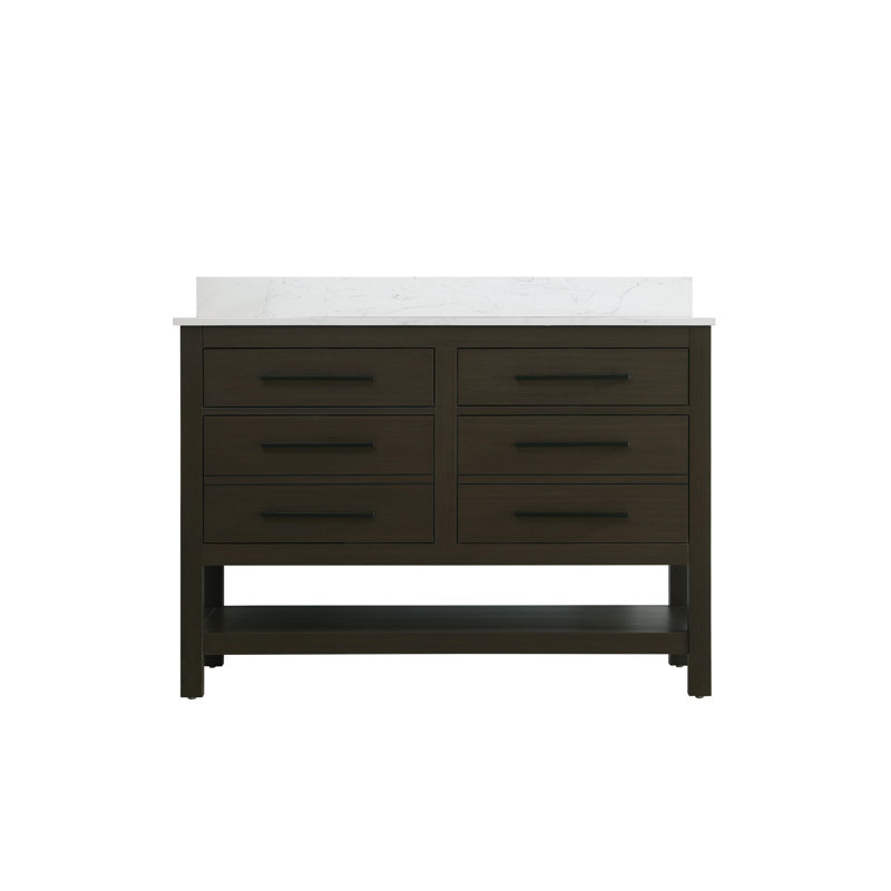 48 inch Single Bathroom Vanity_Modern_VF60548-BS, Mocha Brown