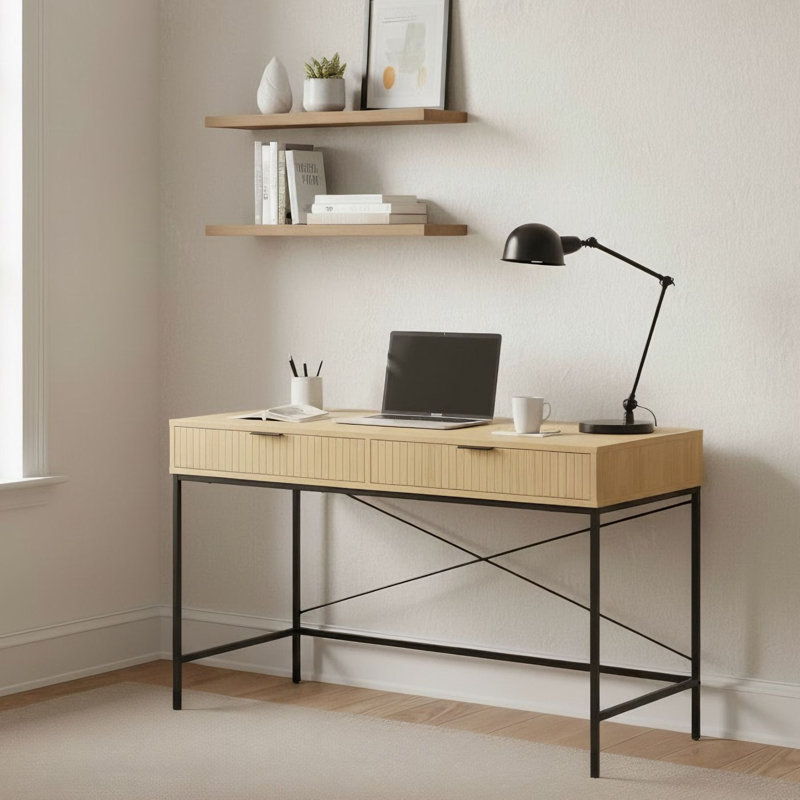 Metal Base Computer Desk