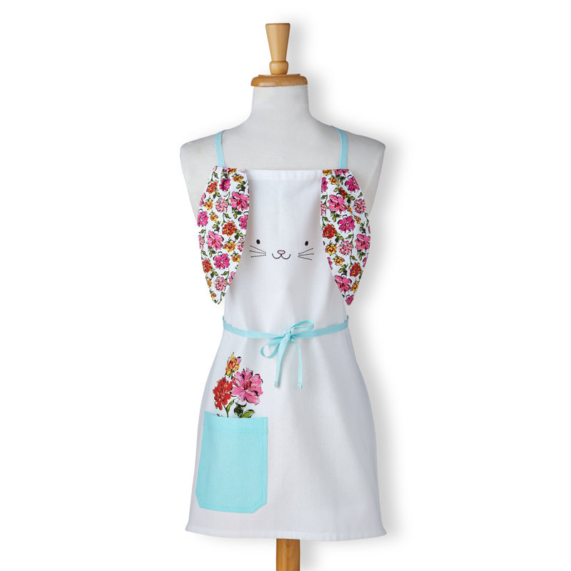 Tablier pour enfants In Bloom Bunny pour la cuisine et l'artisanat