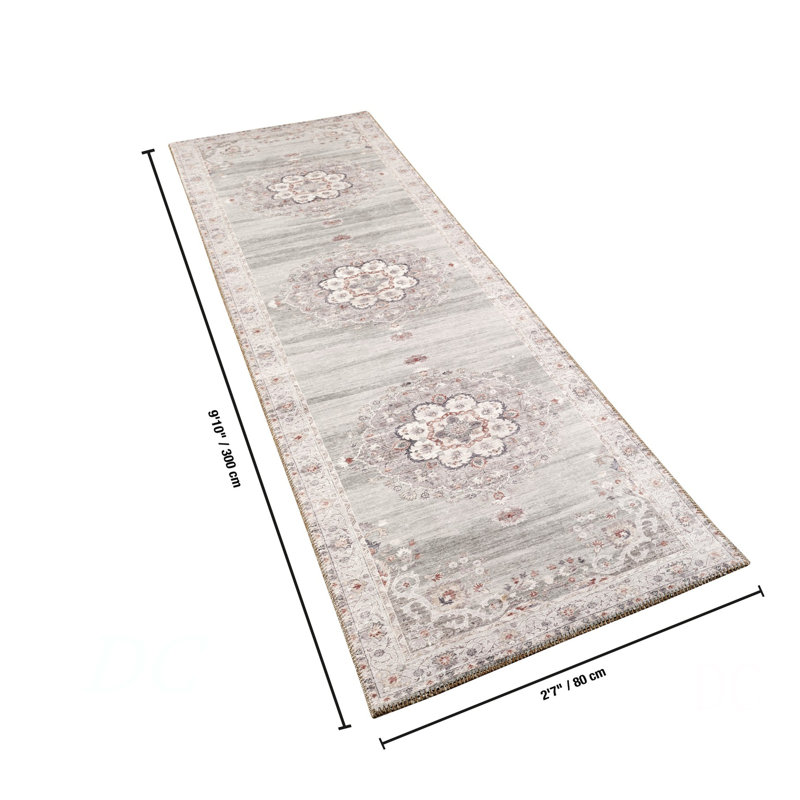Oxford GC_NBL2013 Green 2 Ft. 7 In. X 9 Ft. 10 In. Area Rug, Runner 2'7" x 9'10"