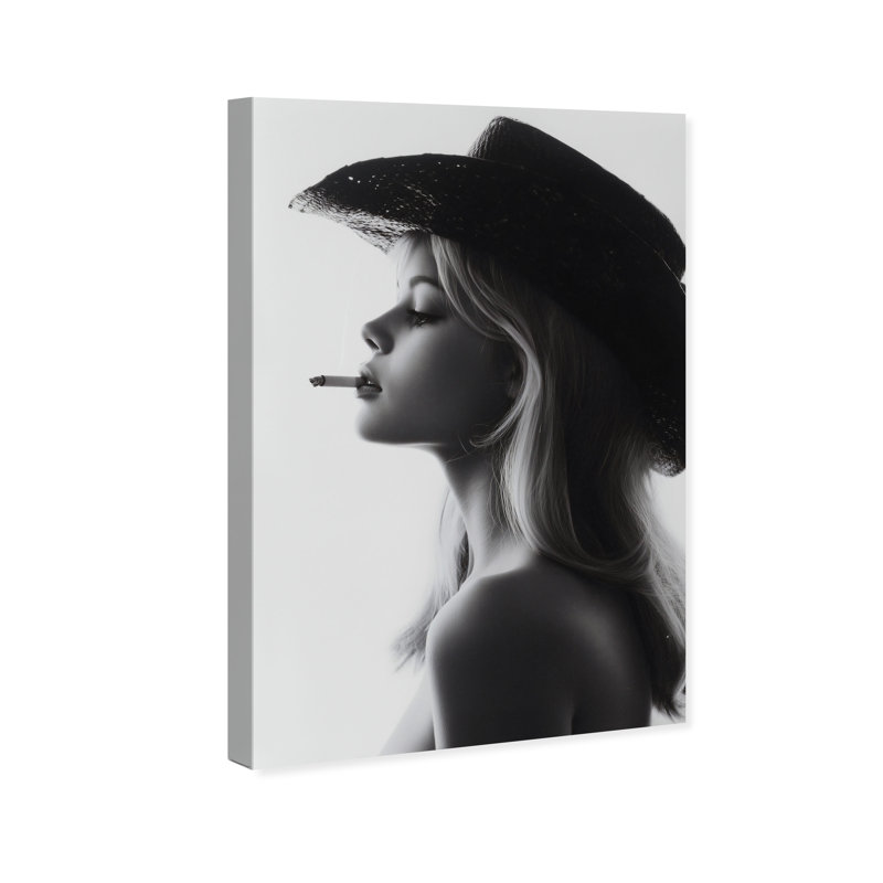 Desert Cowgirl Fashion Canvas Print by Oliver Gal, Black Frame, 10 x 15, 16"H x 24"W, Gallery Wrapped