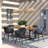 Filmore Acacia Solid Wood 7-Piece Patio Dining Set