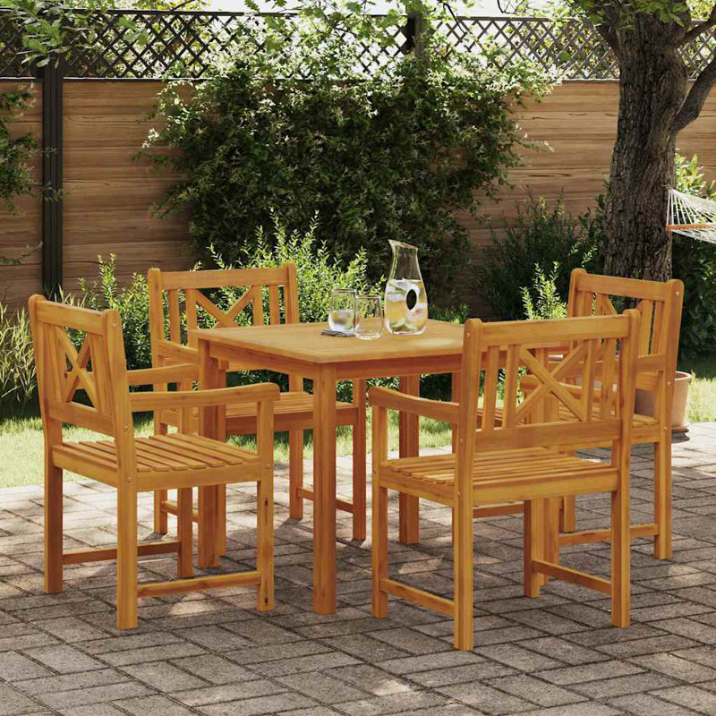 Square 5 - Piece 4 - Person 85Cm L Outdoor Table Set
