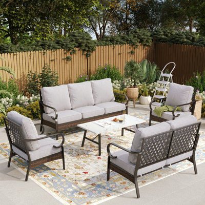 7 - Person Outdoor Furniture Sets With Thick Cushions