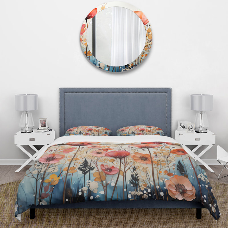 Ensemble de housse de couette Coral Whimsical Botanical Wilds I BeddingMicrofiber / Polyester