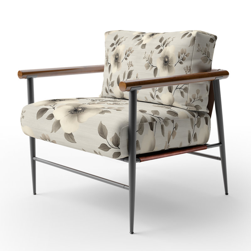 Chaise avec accoudoirs Country Farmhouse, Bras ronds bruns