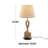 Jute Rope Twisted Rope Room Brown Table Lamp with Linen Shade