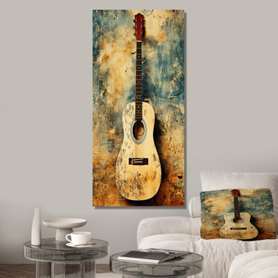 Vintage Guitar Country Music Serenade - Music Wall Art
