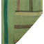 Tapis vert / blé en laine noué à la main de conception unique 8 pi 1 po x 9 pi 6 po Janja