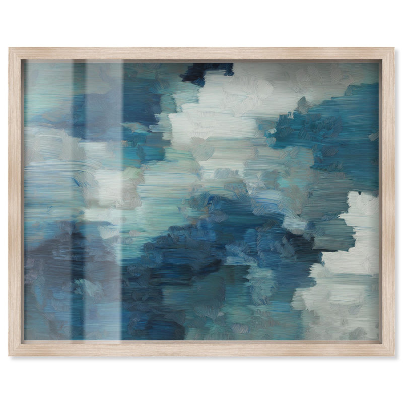 «Unrily Sea II», reproduction d'art moderne par Art Remedy, H 17 po x l 21 po, Crème