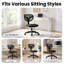 Chaise de bureau compacte en maille sans accoudoirs Ethan-2046828713