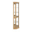 Vitrine d'angle vitrée d'angle pour vitrine d'angle pour salon, armoire vitrée, collection Antique, vin, lumière de rangement en verre pour bar incluse, blanc antique-1380138237