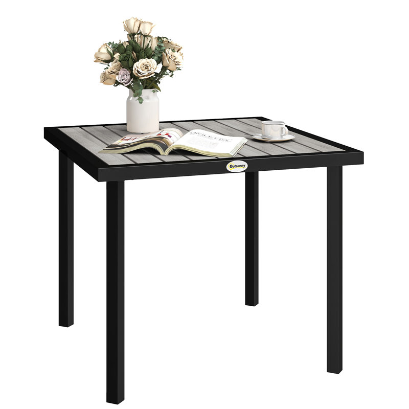 Square 4 - Person 86Cm L Outdoor Table, Grey